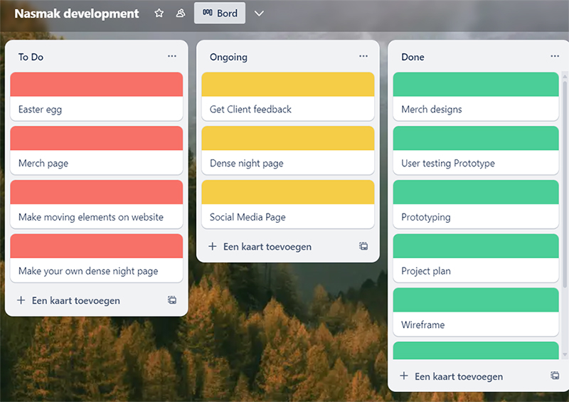 trelloboard development Nasmak